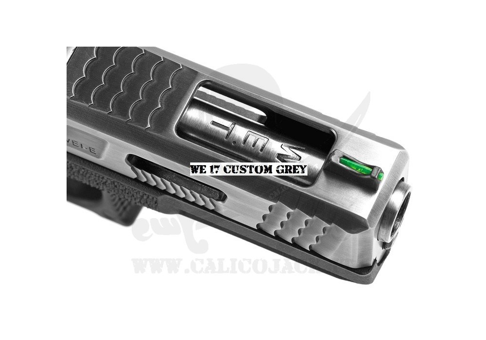 Airsoft pistol Glock G17 Green Gas Blowback FORCE T4 Custom Tan / Silver /  Gold WE - Softair Rastelli San Marino