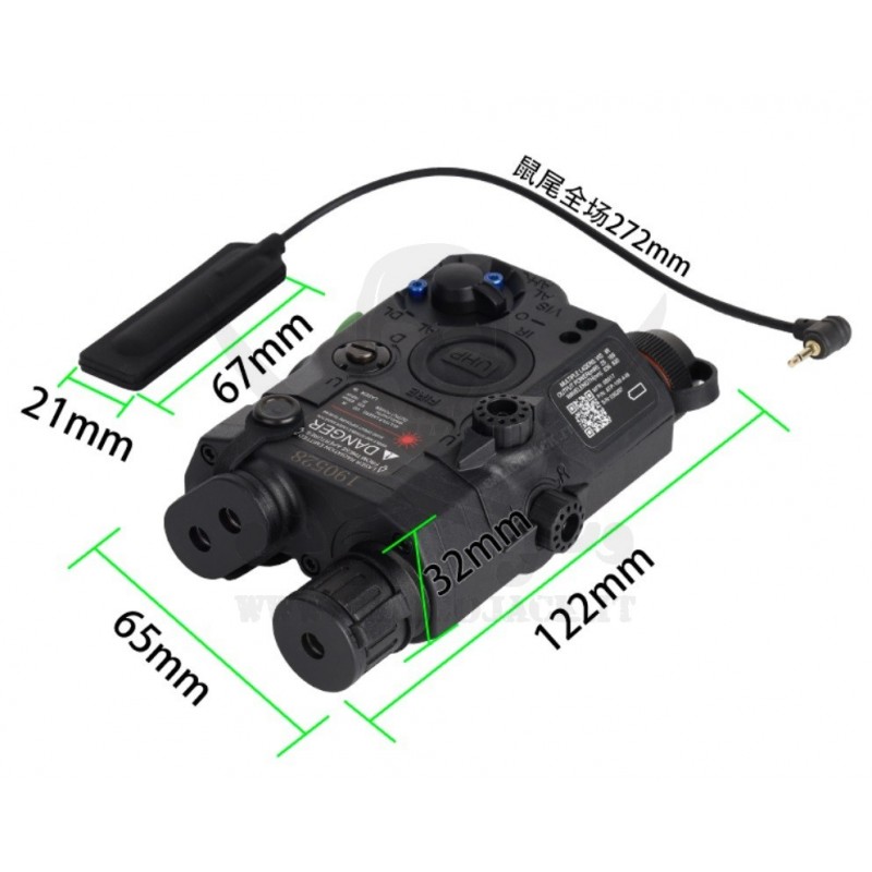 AIRSOFT ACM AN/PEQ-15 FLASHLIGHT+LASER+IR